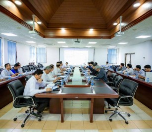 Held a discussion meeting with the Experts Team of Nippon Koei-Oriental Consultants Oriental JV led by Mr. KIMURA Kentaro