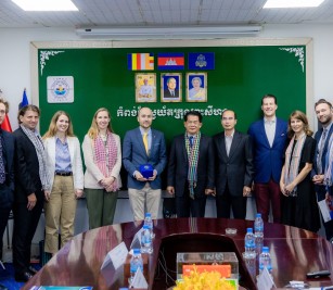 Welcomed a visit of the Delegation of the European Union to the Kingdom of Cambodia, led by Mr. Andreas BERG