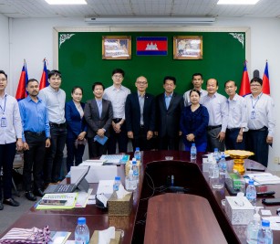 PAS Management Team, welcomed a courtesy visit of Evergreen Shipping Services (Cambodia) Co., Ltd to search for the progress and port development plan
