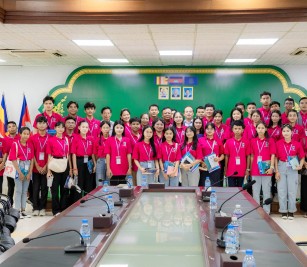Welcomed a visit of 65 individuals of Youth Council of Cambodia-Siem Reap Branch, led by Mr. Ly Bunna
