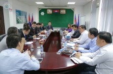 កិច្ច​ប្រជុំ Wrap-Up Meeting ជាមួយ​ប្រតិភូ Qingdao Port Group Co., Ltd
