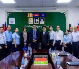 កិច្ចប្រជុំពិភាក្សាការងារជាមួយក្រុមហ៊ុន CMA CGM (Cambodia) Co., Ltd. នៅកំពង់ផែស្វយ័តក្រុងព្រះសីហនុ
