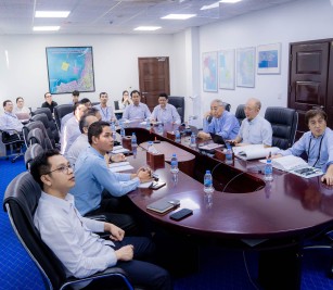 Held a discussion meeting regarding layout of new VTS building and technical specifications of antenna system of Vessel Traffic System