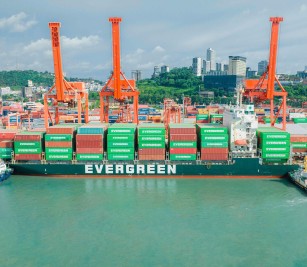 Welcomed a captain of Motor Vessel: EVER CORE of EVERGREEN VTS SERVICE to accommodate at PAS