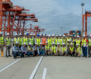 Conducted an Inspection on Partial Handover of Area IV (Container Yard) of  the 253-Meter Container Terminal