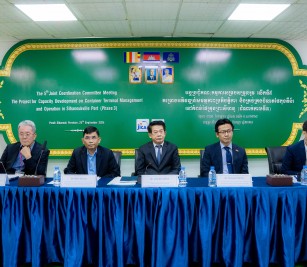 Held regarding the Project for Capacity Development on Container Terminal Management and Operation in Sihanoukville Port-Phase 3 (2nd Stage)
