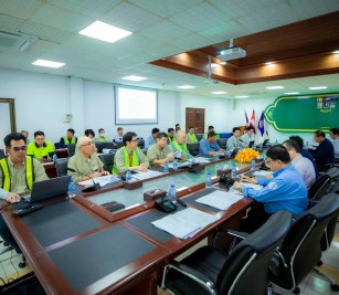 Monthly meeting of May regarding the progress of work and safety inspections of the implementation of the new deep-water container port development project (Phase 1) May 30, 2025