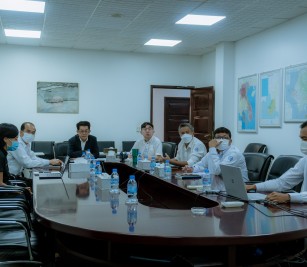 The attended A video call meeting ( online meeting ) at PAS`s small meeting hall regarding Special Economic Zone development at PAS