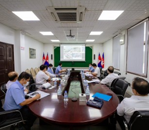 A virtual meeting via Zoom application regarding the traffic congestion in port, attended by Members of PAS Board of Directors, State Controller for PAS, and JICA Experts Team