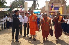 ពិធីសម្ពោធអគារសាលាបឋមសិក្សាអំពិល សាលាឆាន់ និងបុណ្យឆ្លងសមិទ្ធិផលនានា ស្ថិតក្នុងវត្តពោធិវន័