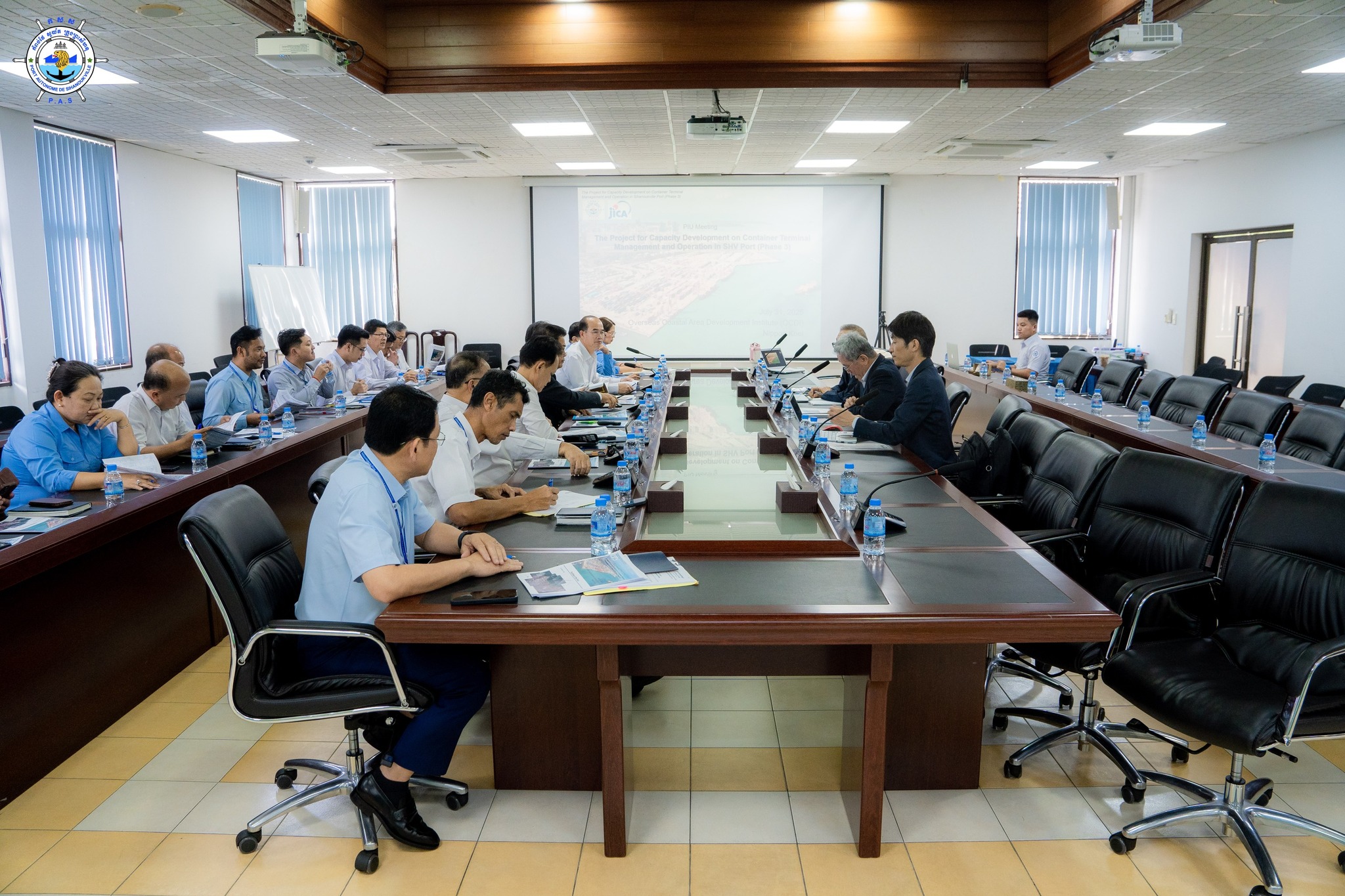 Held the 10th Project Implementation Unit Meeting of the Project for Capacity Development on Container Terminal Management and Operation in Sihanoukville Port
